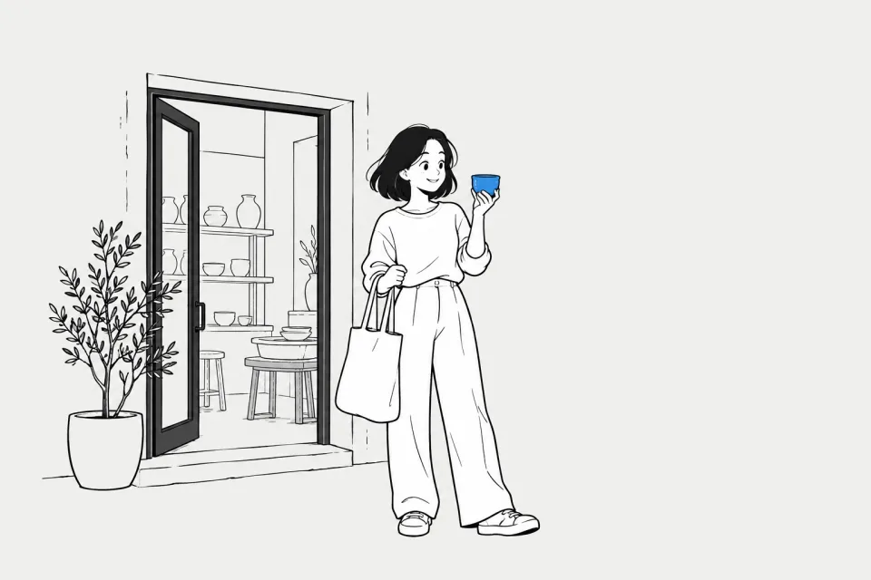 ENFP 설렘 수집가 — 일상 한 장면 그림