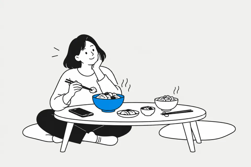 ESFJ 살림꾼 총무 — 쉬며 충전하는 장면 그림