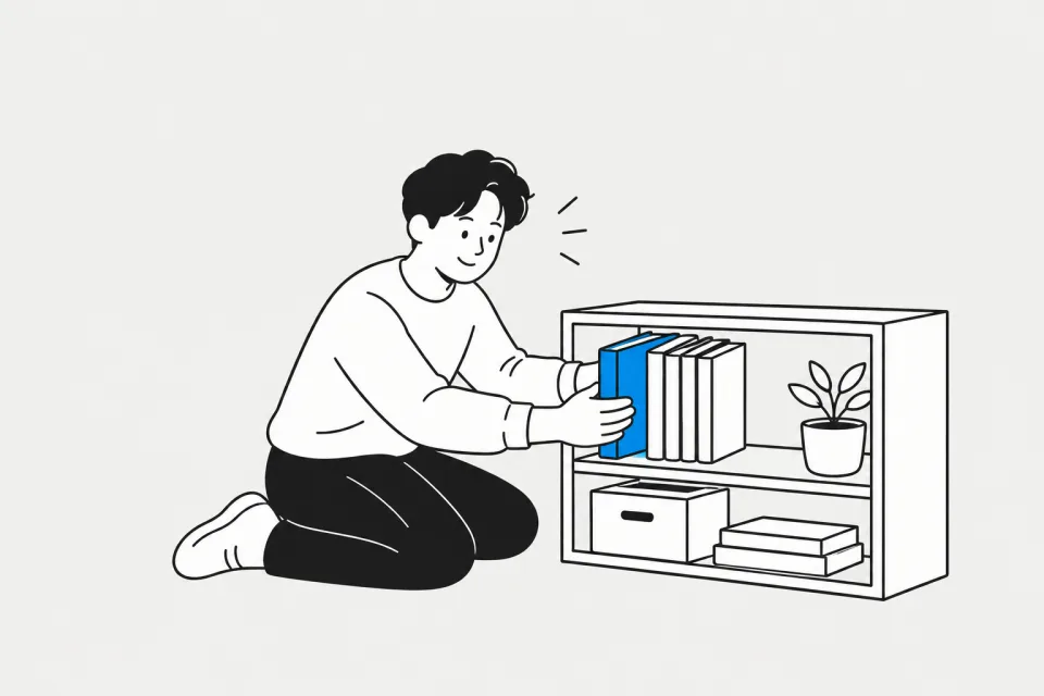 ESTJ 원칙 반장 — 쉬며 충전하는 장면 그림