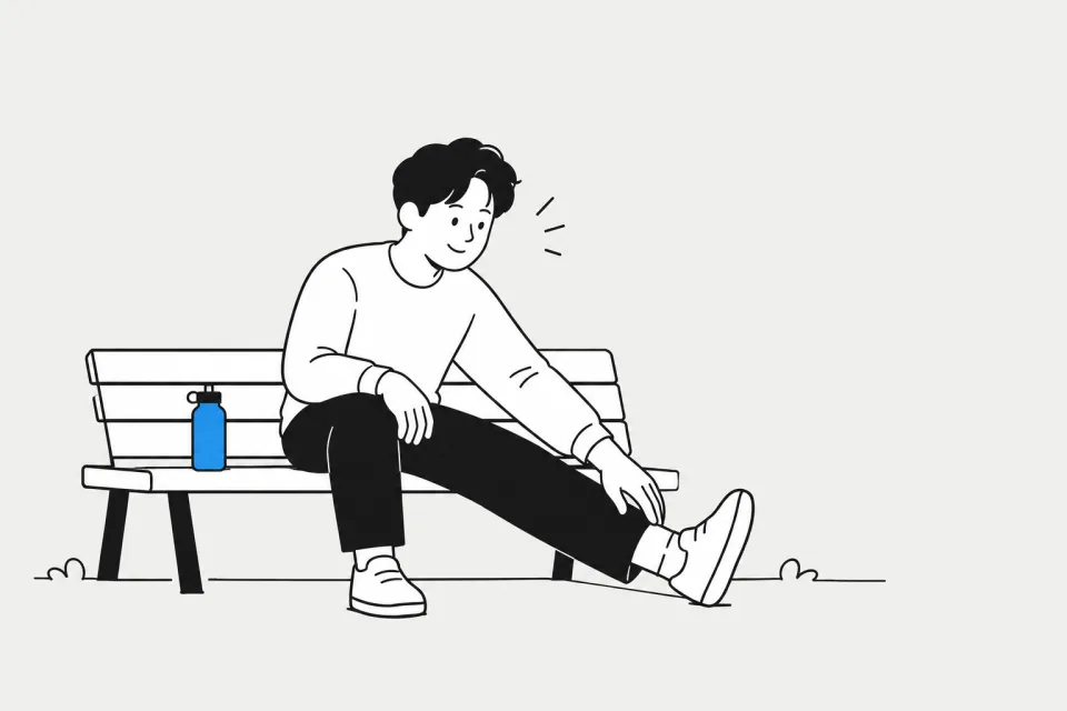 ESTP 현장의 승부사 — 쉬며 충전하는 장면 그림