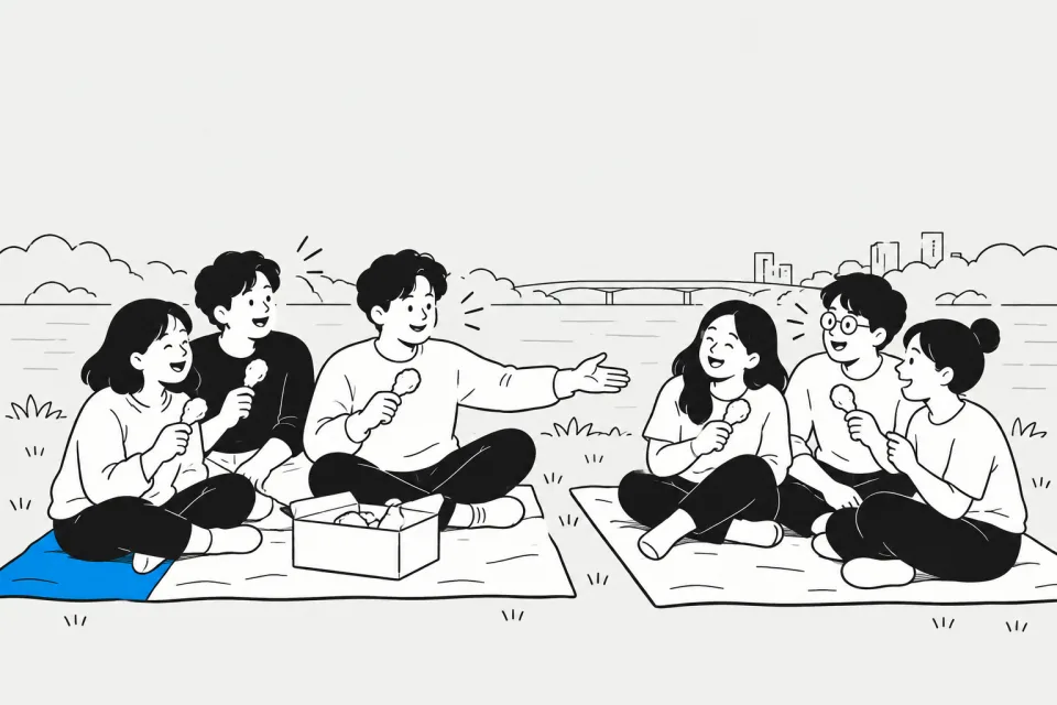 ESTP 현장의 승부사 — 일상 한 장면 그림