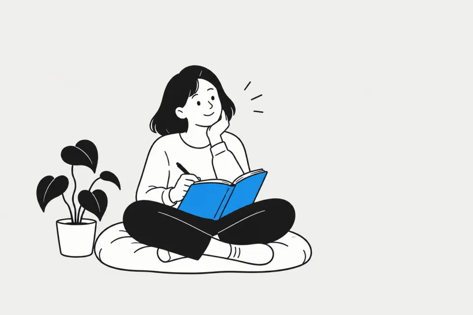 INFP 마음속 정원사 — 쉬며 충전하는 장면 그림