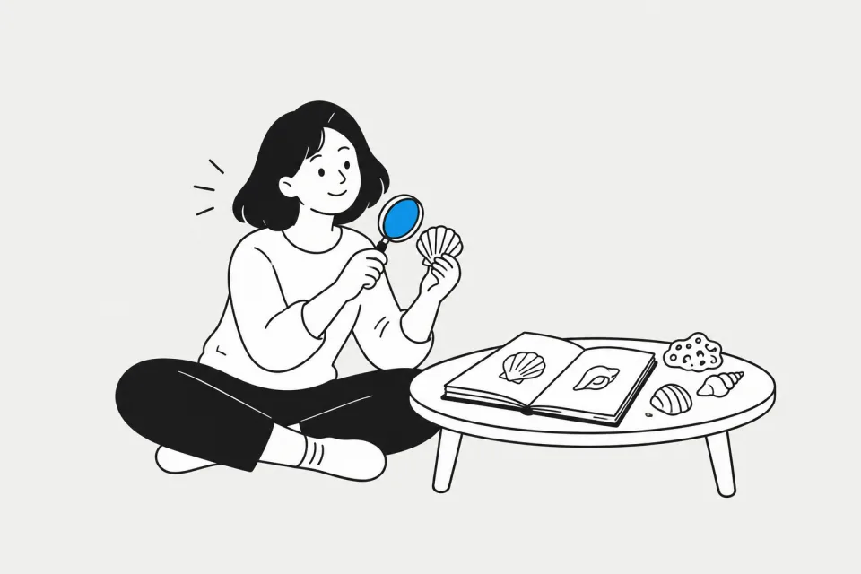 INTP 궁금증 연구소장 — 쉬며 충전하는 장면 그림