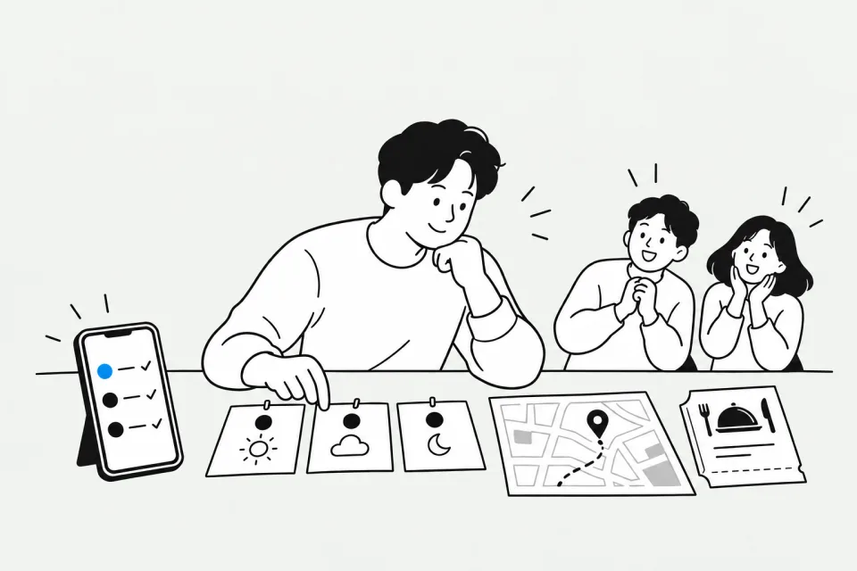 ISTJ 기록 지킴이 — 일상 한 장면 그림